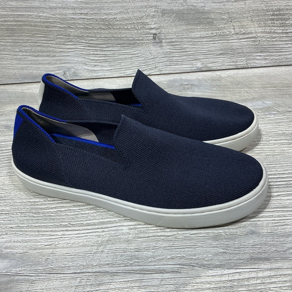 Rothy's The Original Slip On Sneaker Women's Casual Shoe Navy Blue Size 6.5